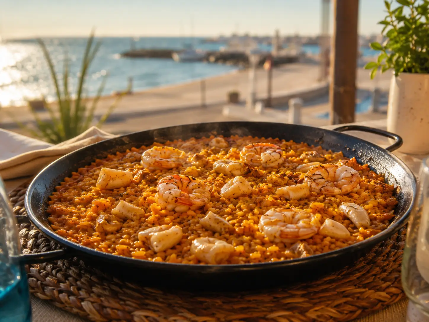 Restaurante con terraza y vistas al Mediterráneo