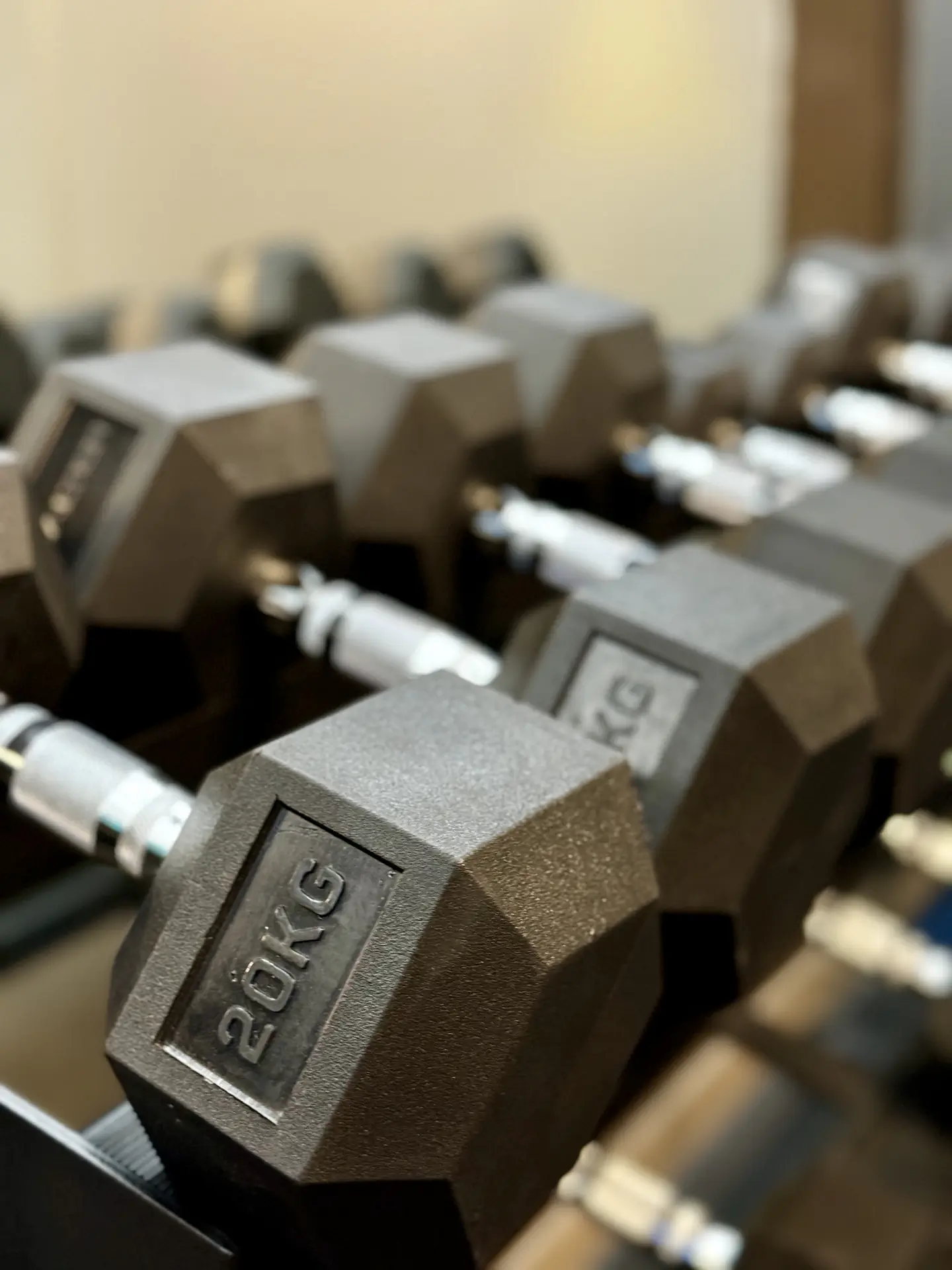 Gimnasio del hotel con iluminación deportiva